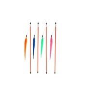 sh-07918 Gosi Дразнилка для кошек Neon "Неоновые хвостики" деревянная палочка
