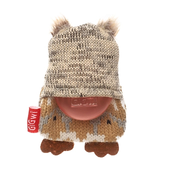 75387 Игрушка для собак Сова со сменными пищалками 10см, серия PLUSH FRIENDZ, GiGwi