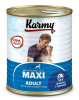 Karmy конс.корм д/собак крупных пород Макси Эдалт ягненок с гречкой 850г