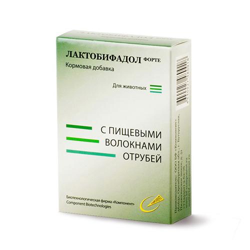 ЛАКТОБИФАДОЛ ФОРТЕ д/собак и кошек с биоволокнами 40г