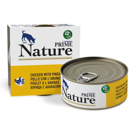 PRIME NATURE ж/б 150г в желе Курица с ананасом д/собак