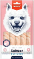 Wanpy Dog Крем лакомство для собак "нежное пюре" из лосося и курицы 70 г