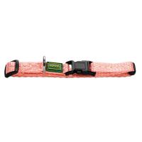 Hunter ошейник для собак Tripoli Vario Basic 24-36 см, нейлон св. розовый, светоотражающий
