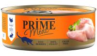 PRIME MEAT ж/б 100г Индейка с кроликом, филе в желе, д/кошек