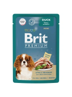 BRIT PREMIUM, Пауч для взрослых собак мини пород, Утка с яблоком в соусе, 85г, 5053117