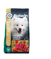 Melwin для собак с говядиной,томатами и шпинатом 2,5кг