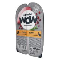AlphaPet WOW влажный корм д/стерилизованных кошек индейка нежные ломтики в соусе,80гр.