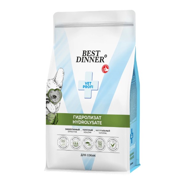 Best Dinner Vet Profi Hydrolysate сухой корм при пищ.аллер. и непереносимости у собак всех пород,2кг