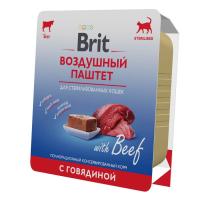 BRIT PREMIUM, Воздушный паштет для стерилизованных кошек, Говядина, 100г, 5060894