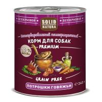 Solid Natura Premium консервы д/собак Потрошки говяжьи 0,24кг