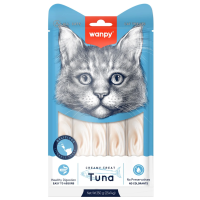 Wanpy Cat Лакомство для кошек "нежное пюре" из тунца 1шт 14 г (1*25)