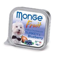 Monge Dog Fruit консервы д/собак индейка с черникой 100г