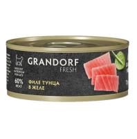 Grandorf FRESH консервы д/кош.Филе тунца в желе 70г