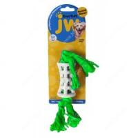 Игрушка д/собак "Трубка сетчатая на канате" пластик, средняя JW46135
