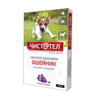 ЧИСТОТЕЛ Ошейник п/б Максимум д/собак (черный)