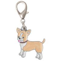 Адресник HELLO PET "Силуэт" Чихуахуа со стразами 25*25мм,гравировка 19087