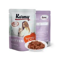 Karmy д/котят Киттен Телятина в желе 80г