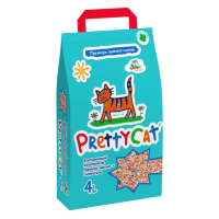 PRETTY CAT наполнитель впитывающий для кошачьих туалетов Premium 4л/2кг Тропики