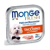Влажный корм Monge Dog Fresh для собак, с индейкой, консервы 100 г
