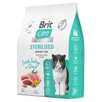 BRIT CARE, Сухой корм с индейкой и уткой д/стер.кошек "Cat Sterilised Urinary Care", 7 кг, 5066216
