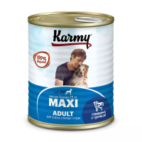 Karmy конс.корм д/собак крупных пород Макси Эдалт говядина с гречкой 850г