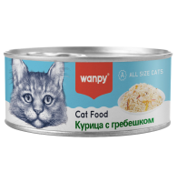 Wanpy Cat Консервы для кошек "Курица с гребешком" 95 г