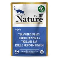 PRIME NATURE пауч 100гр в желе Тунец с морским окунем д/кошек