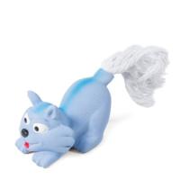 Игрушка для собак мелких пород из латекса "Котенок с веревкой", 75/165мм, серия MINI DOGS, ТРИОЛ