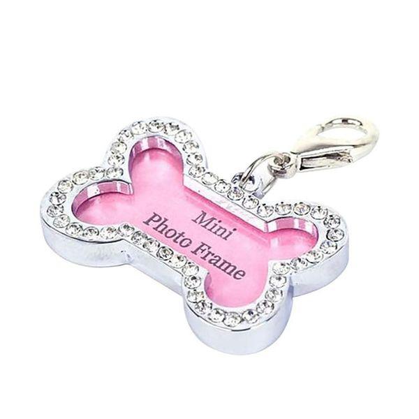 Брелок на ошейник " Косточка в круге " стразы ТВИК