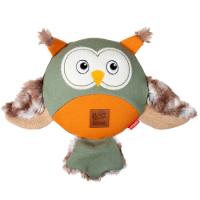 GiGwi 85014 CATCH & FETCH ECO Игрушка для собак Сова с большой пищалкой 31 см