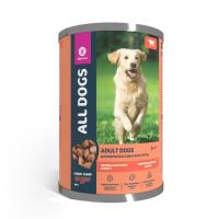 ALL DOGS консервы д/собак тефтельки с говядиной в соусе 415г