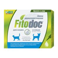 FITODOC капли дерматологические д/мелких пород собак и кошек 0,6мл №4