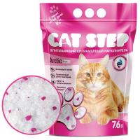 Наполнитель впитывающий силикагелевый CAT STEP Arctic Pink, 7,6 л /1*4/