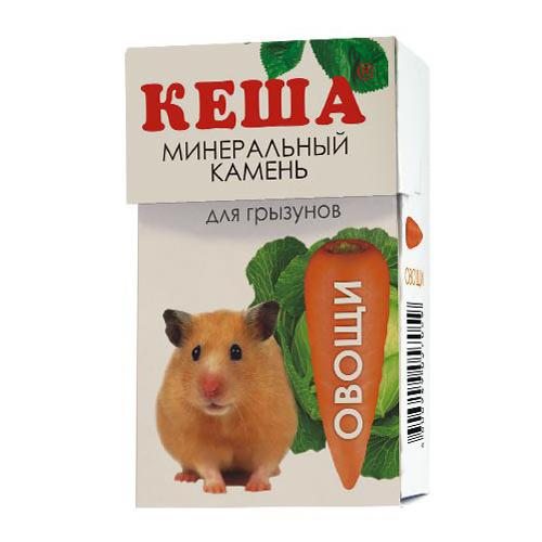 КЕША минеральный камень д/грызунов Овощи 1шт (1*4)