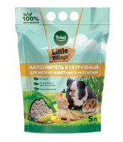 Наполнитель кукурузный для мелких животных и рептилий 5л LITTLE VILLAGE