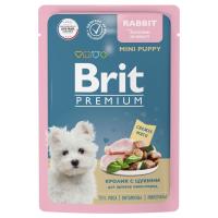 BRIT PREMIUM, Пауч для щенков мини пород, Кролик с цукини в соусе, 85г