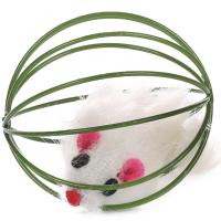 Игрушка для кошек "Мыши в проволочных шарах", 6 см