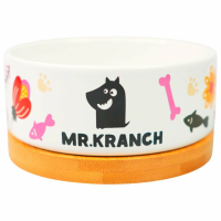 Миска Mr.Kranch Bamboo 340 мл Цветы Прованса керамическая на бамбуковой подставке, розовая