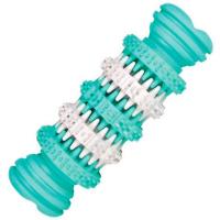 Игрушка-кость Denta Fan, 15 см, резина, белый/зелёный 32944 ТРИКСИ