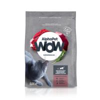 AlphaPet WOW 0,35кг с говядиной и печенью сухой для домашних кошек