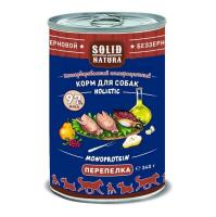 Solid Natura Holistic консервы д/собак Перепёлка 0,34кг
