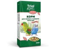 Корм для мелких и средних попугаев "Экстра", 500г, Тriol Standard