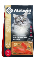 Melwin для кошек с атлантическим лососем 1кг