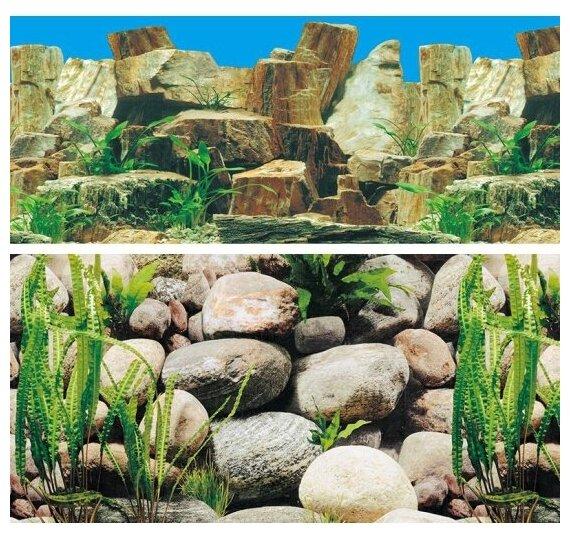 Фон 9023/9025, 400*800мм "Каменное многоцветье/Русло реки", Laguna