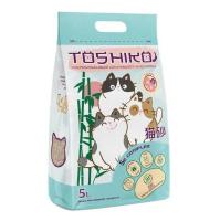 TOSHIKO натуральный комкующийся наполнитель древесный сакура 1,9кг/5л