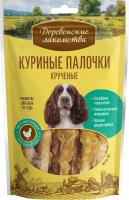 100% Мяса ,куриные палочки крученые д/собак 90г (1*80) ДЕРЕВЕНСКИЕ ЛАКОМСТВА