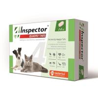 ИНСПЕКТОР Quadro Tabs таблетки для кошек и собак 2-8кг 1таб. (1*4)