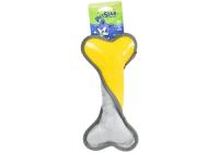 PET STAR игр.д/собак 26*12см КОСТОЧКА с пищалкой, текстиль, пластик