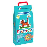 PRETTY CAT наполнитель впитывающий для кошачьих туалетов Premium 8л/4кг Тропики