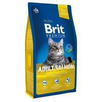 Брит Premium Cat Adult Salmon сухой корм премиум класса с лососем для взрослых кошек. 0,4 кг